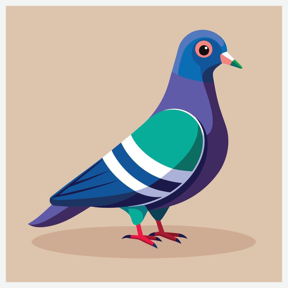 The Ultimate Collection of Isometric Pigeon Illustrations, A Visual Delight vector