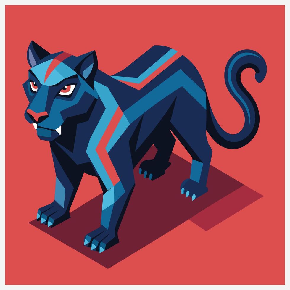Panther Isometric Illustrations, The Ultimate Collection vector