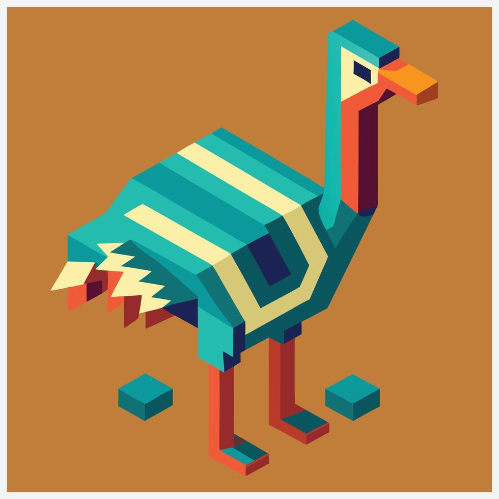 Emu Isometric Illustrations, The Ultimate Collection of High-Quality Designs vector