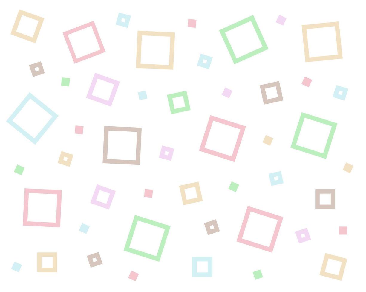 A set of square shapes for the background. Flat style, shapes illustration isolated on white background. vector
