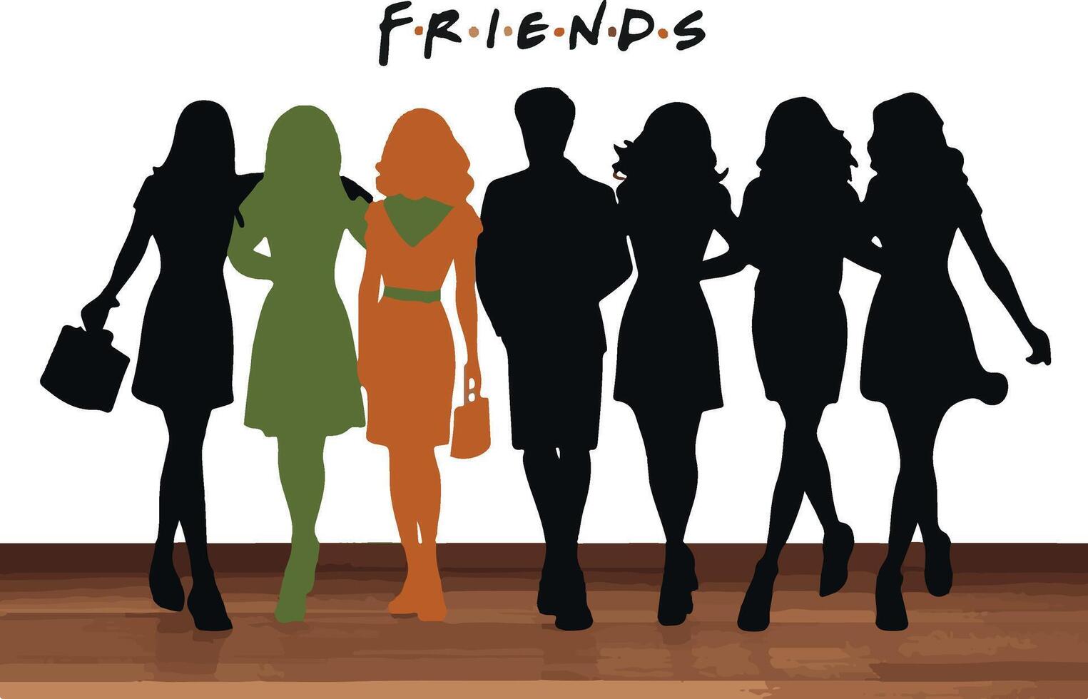 Friendship day T-shirt design vector