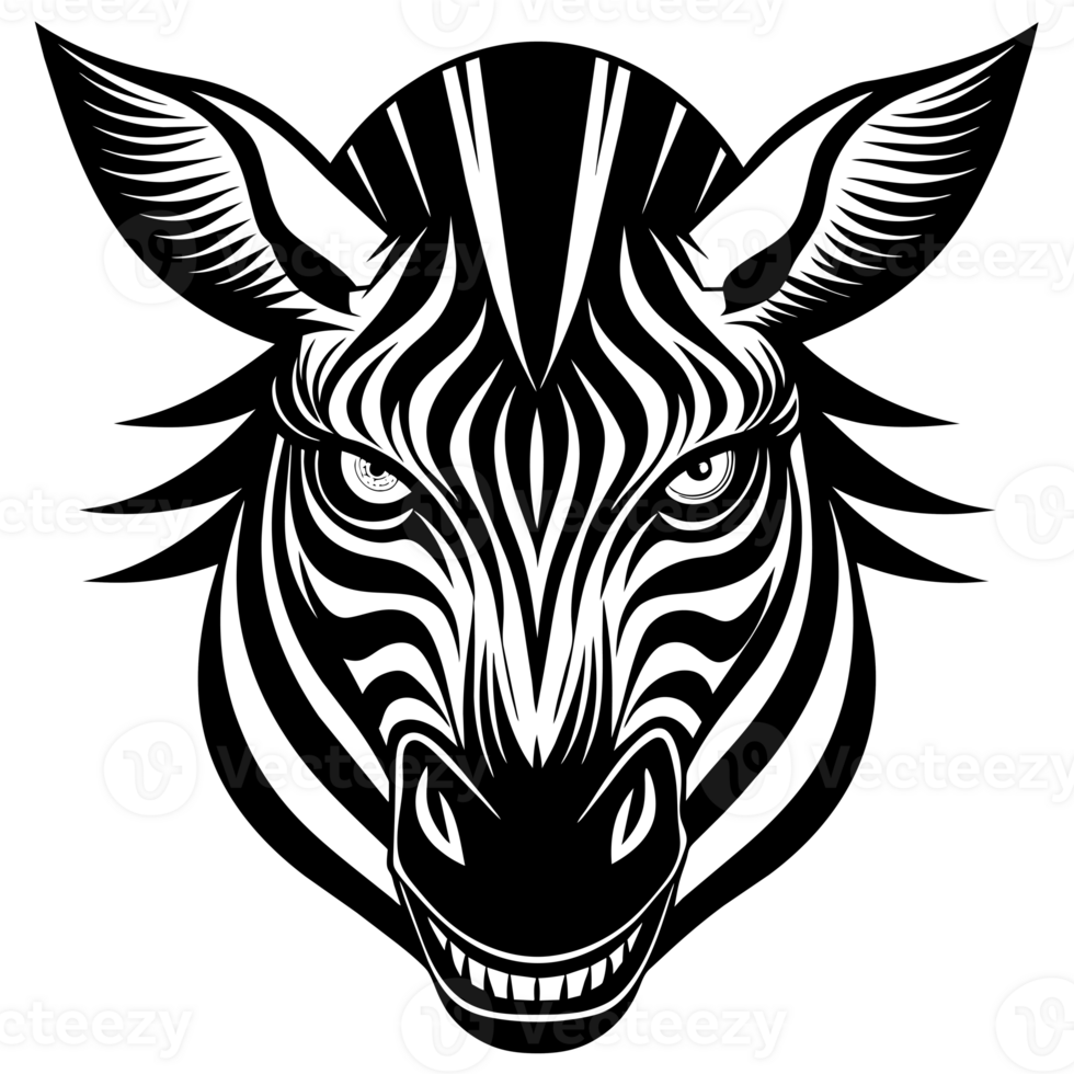 A zebra head png