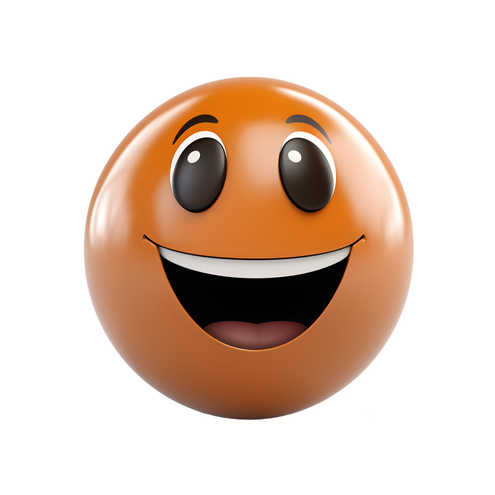 happy emoticon isolated on transparent background png