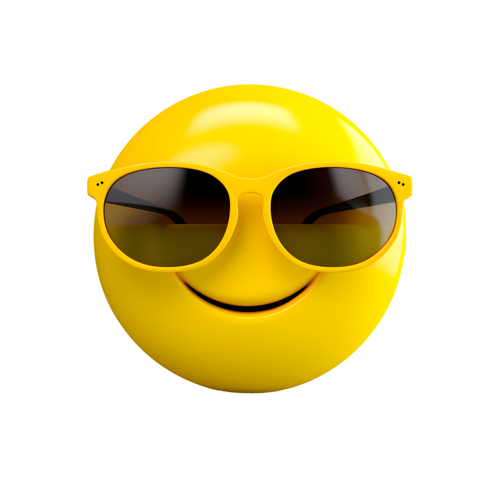 happy emoticon isolated on transparent background png