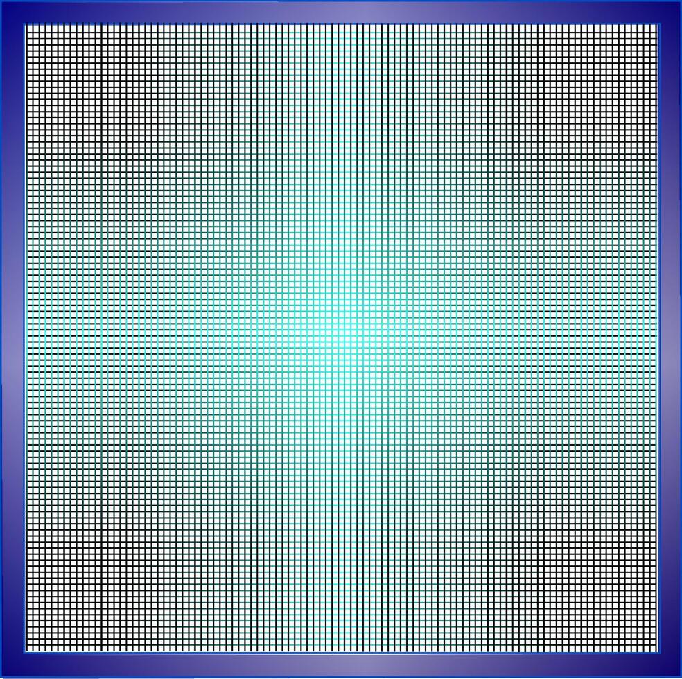 Quadrangular frame with a dotted pattern inside on a blue background vector