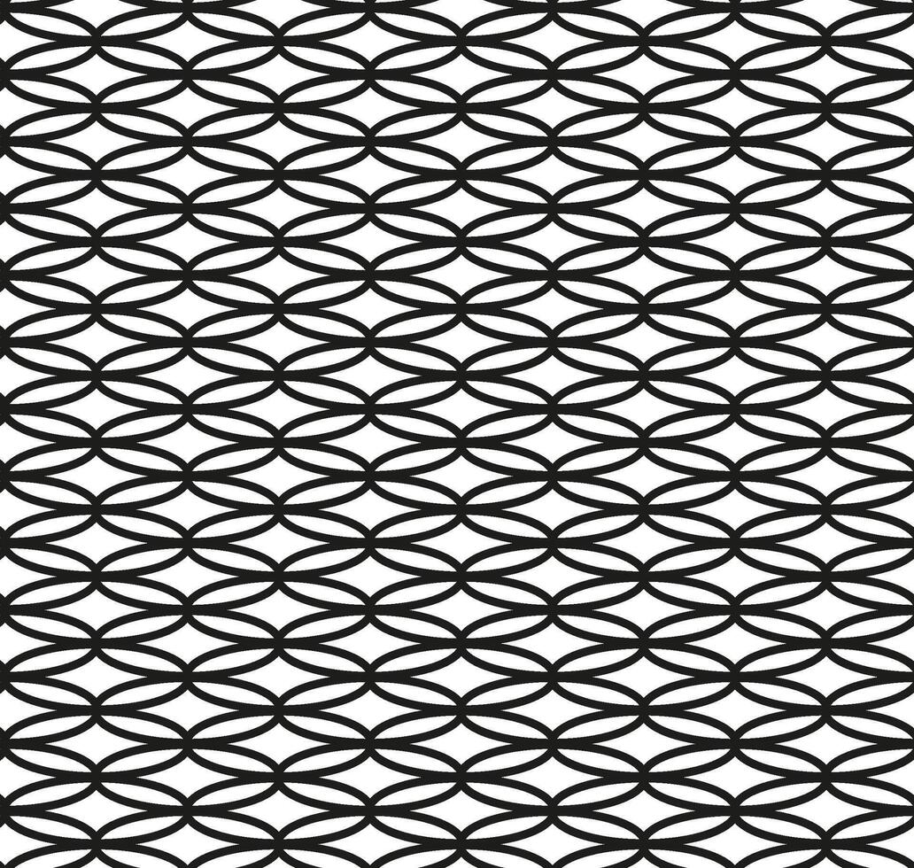 Abstract seamless pattern in black color on white background vector