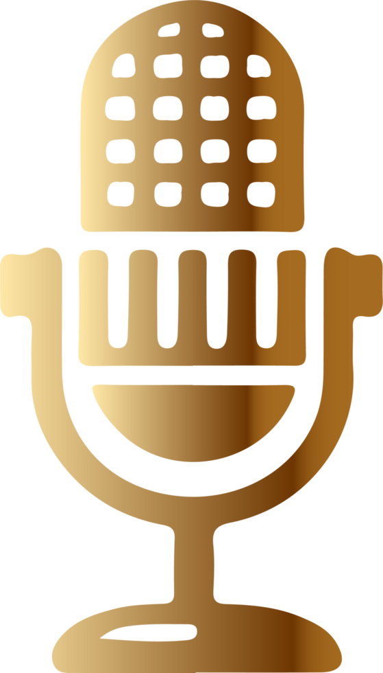 Golden Microphone Icon. png
