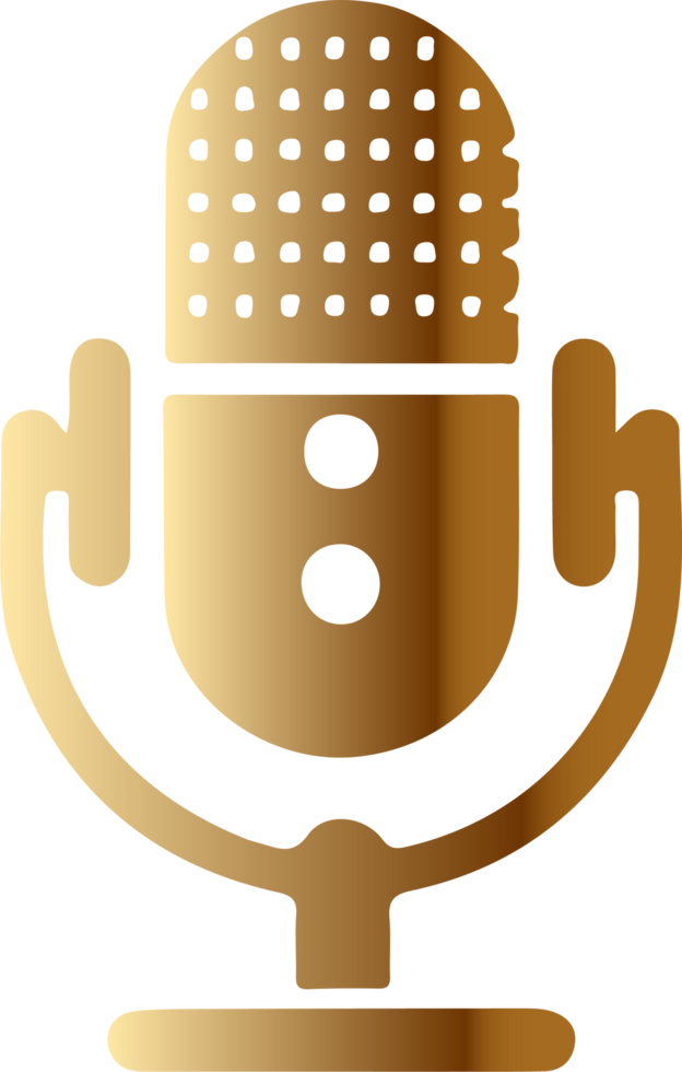 Golden Microphone Icon. png