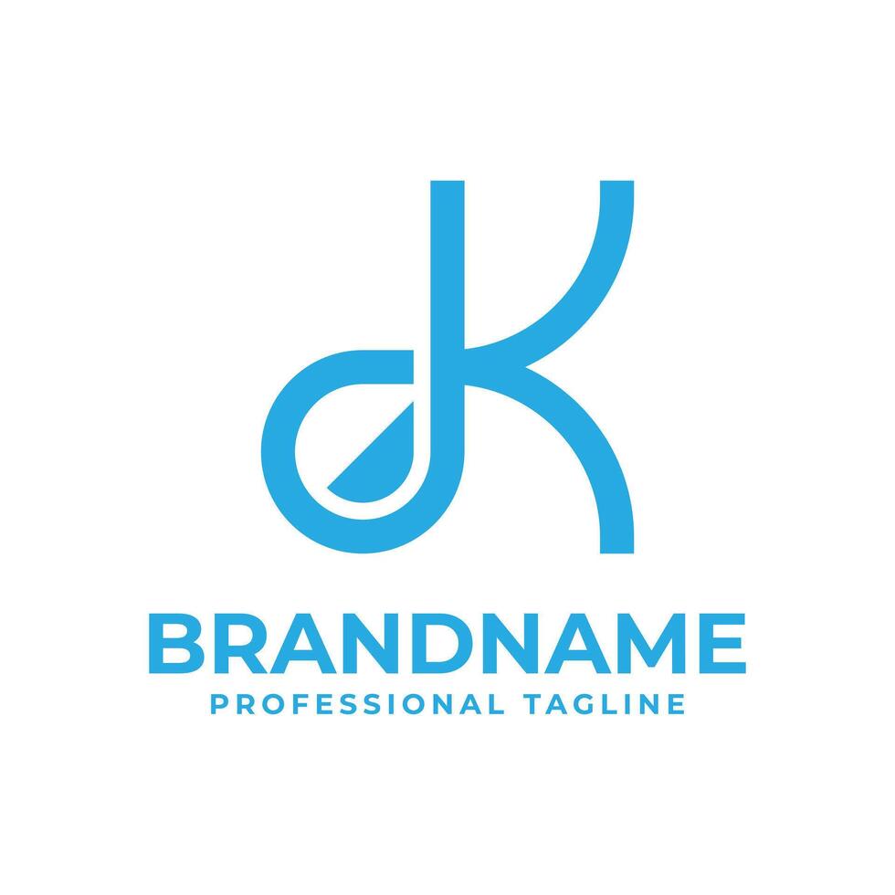 Letter K Droplet Logo, suitable for any business with K initial related to liquid vector