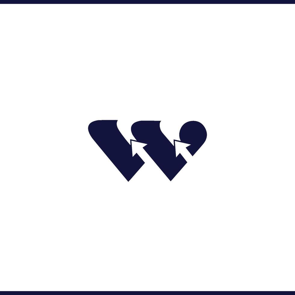 W letter logo vector