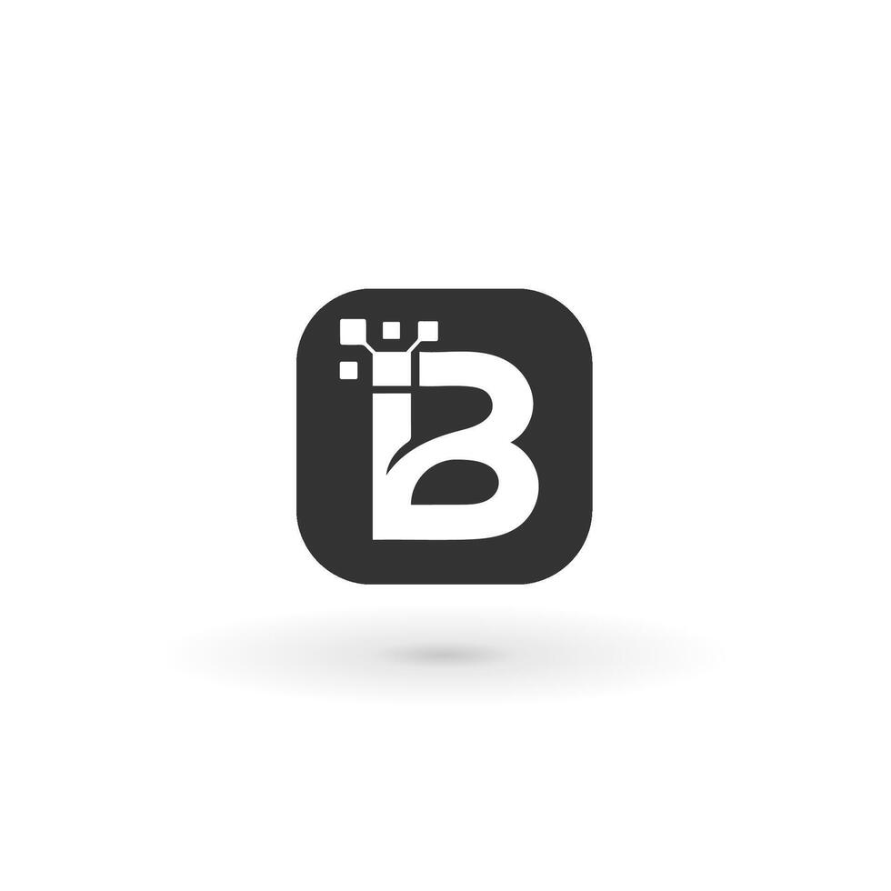 iB logo app for your brand vector