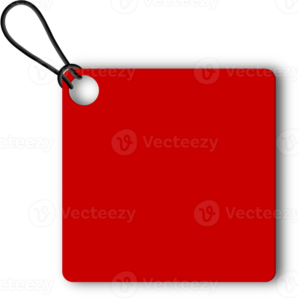 red price tag isolated png