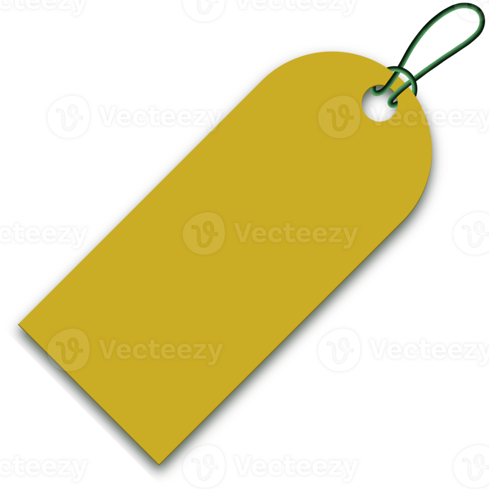 gold yellow price tag isolated png