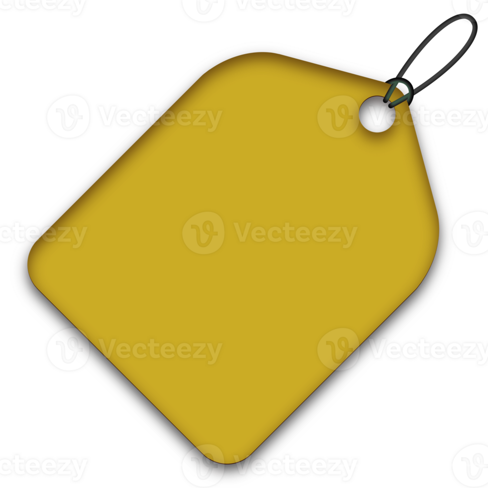 gold yellow price tag isolated png