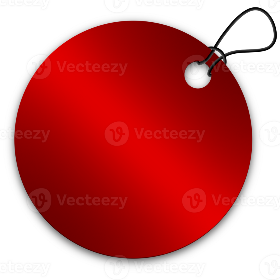 red price tag isolated png
