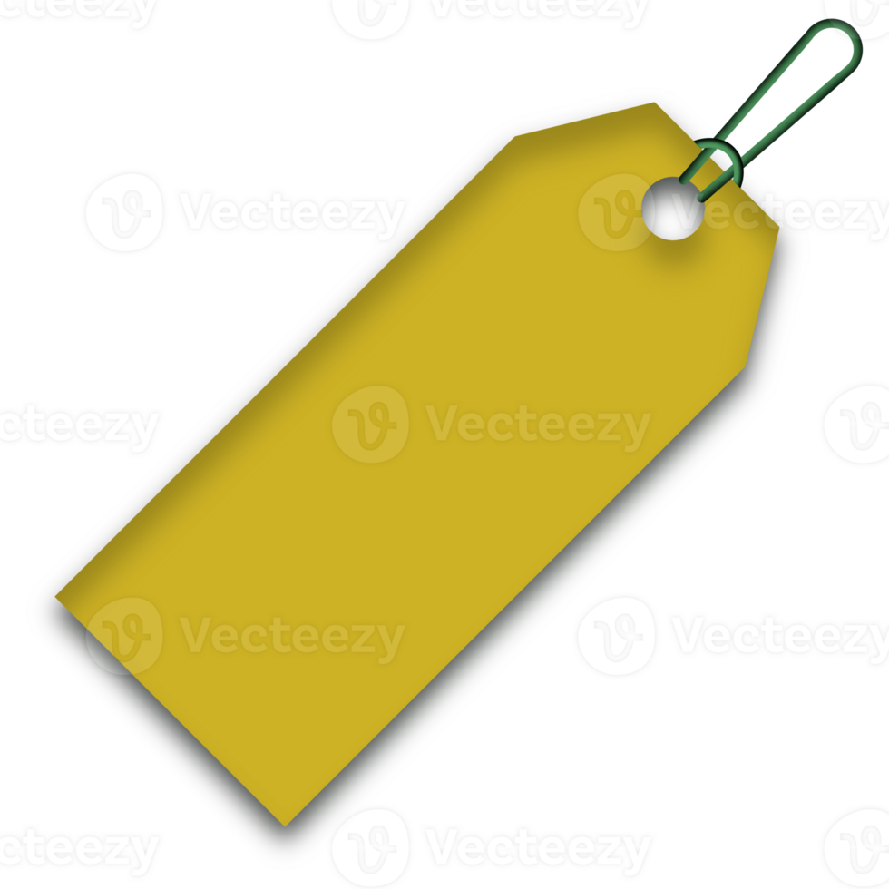 gold yellow price tag isolated png