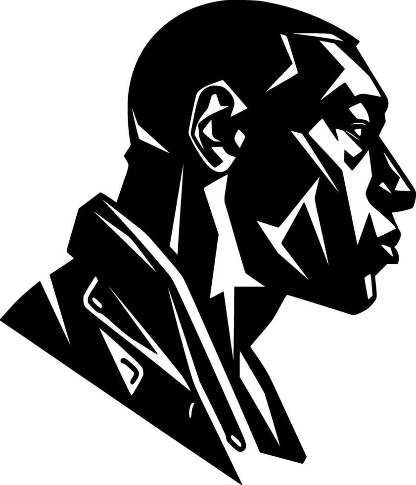Boxer - Black and White Isolated Icon - illustration vector