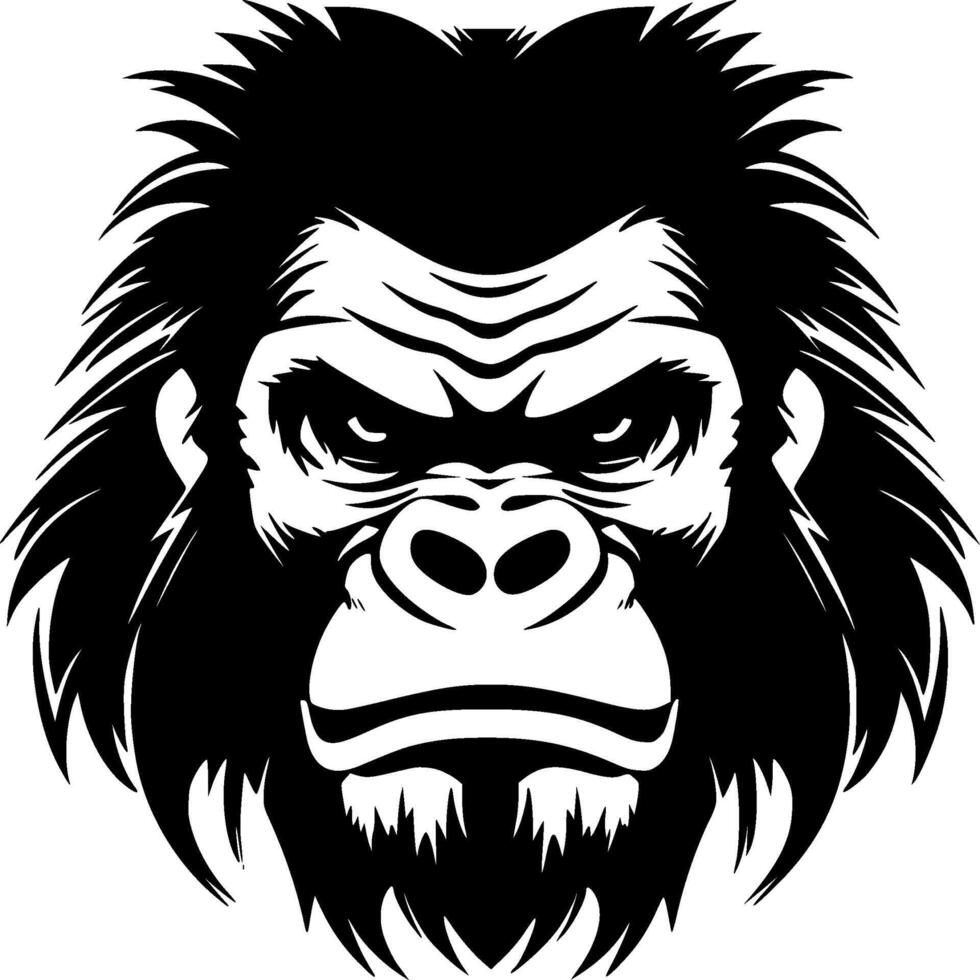 Gorilla - High Quality Logo - illustration ideal for T-shirt graphic vector