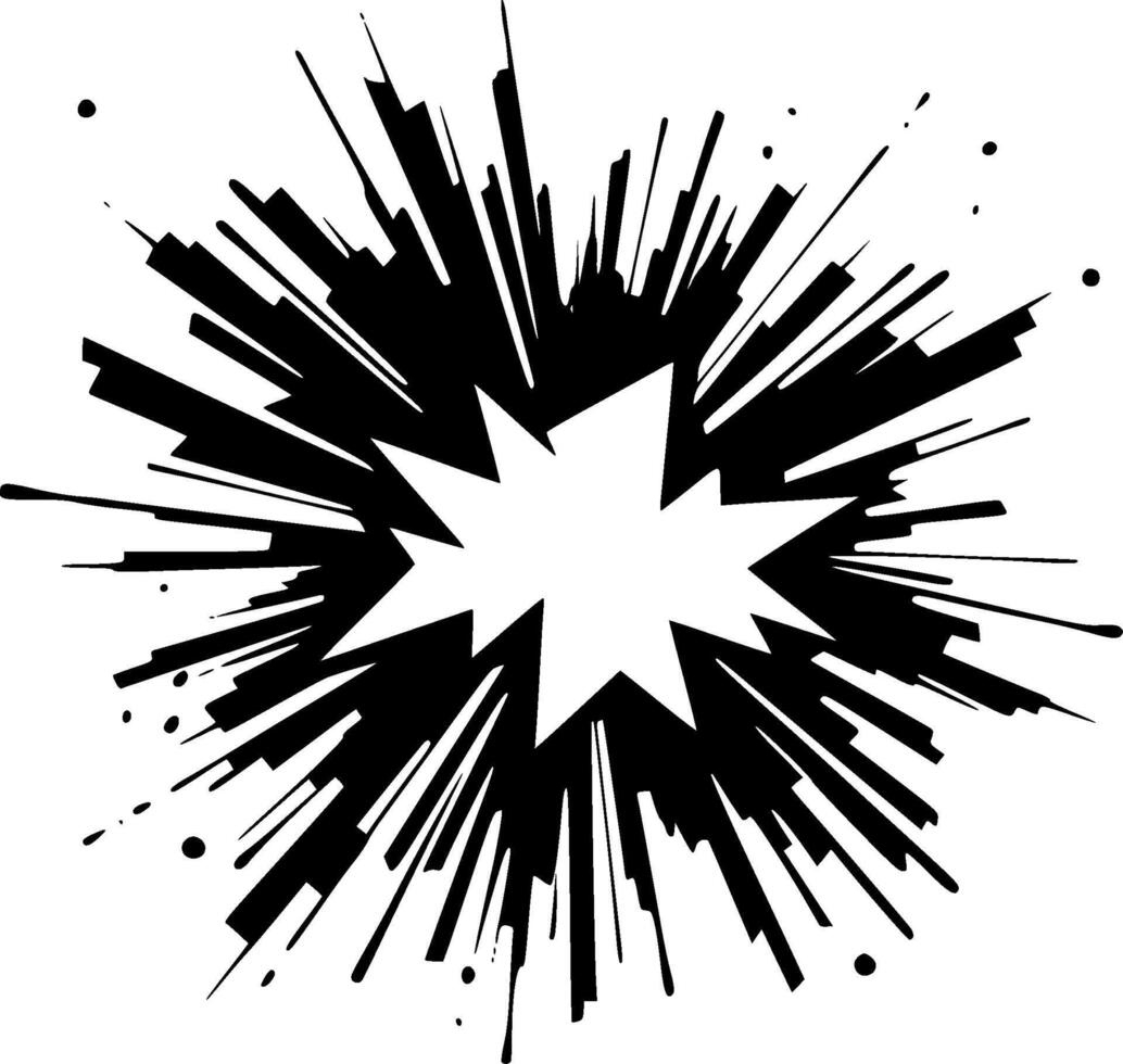 Explosion - Minimalist and Flat Logo - illustration vector