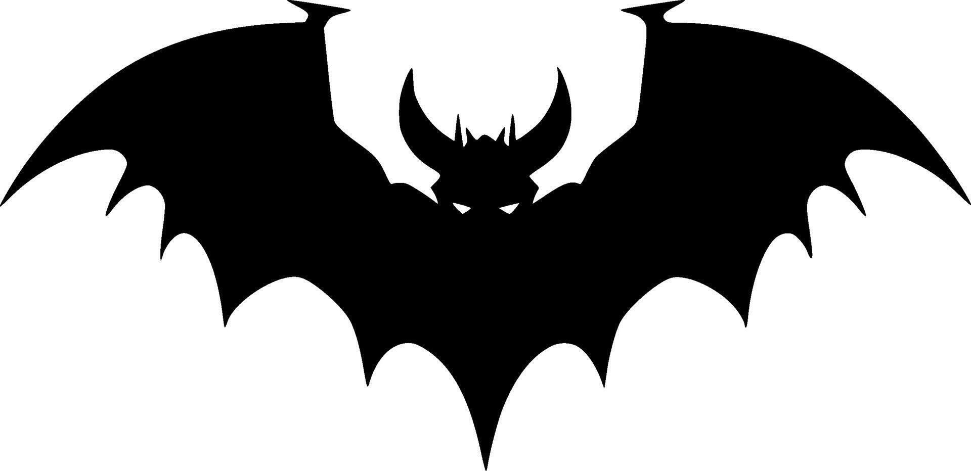Bat, Minimalist and Simple Silhouette - illustration vector