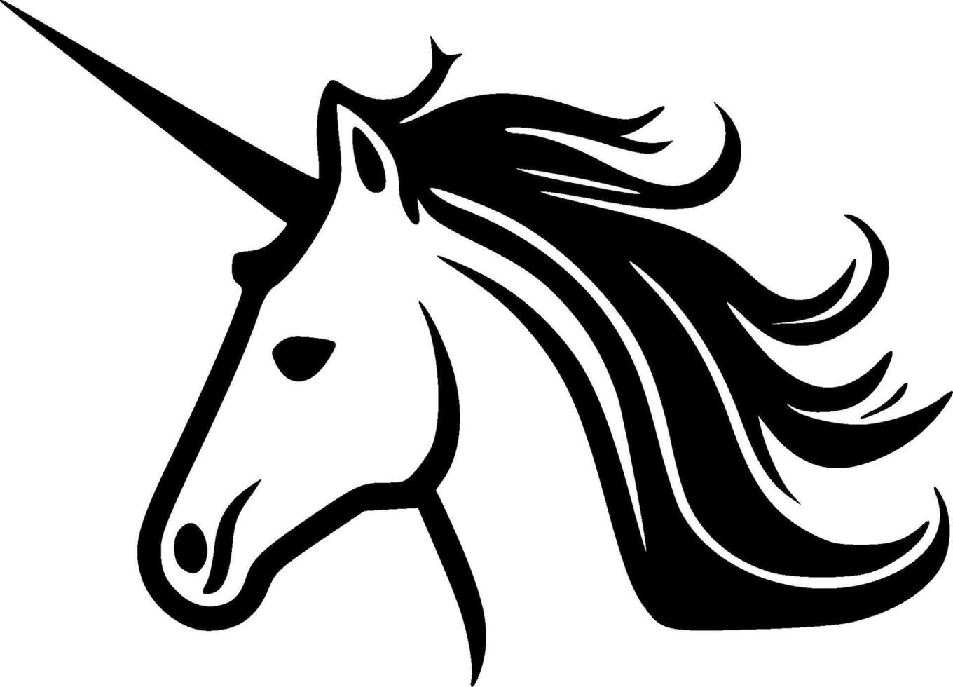 Unicorn - High Quality Logo - illustration ideal for T-shirt graphic vector