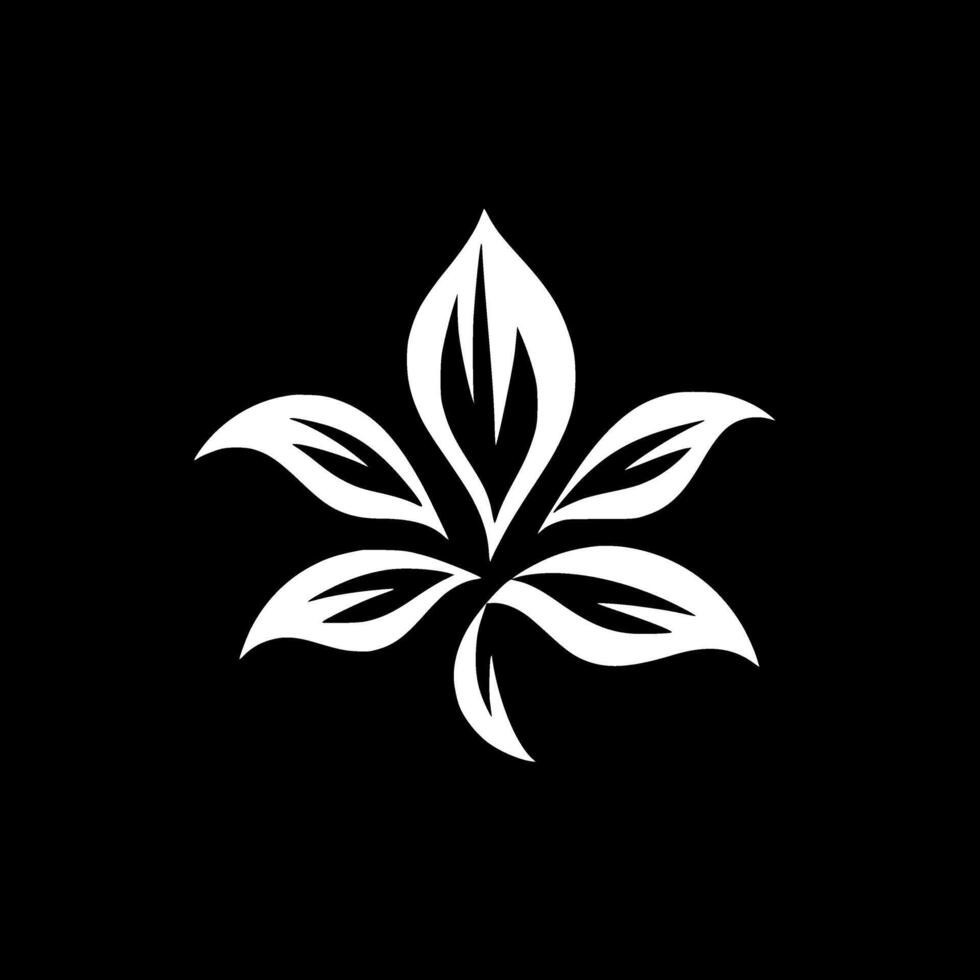Flower, Minimalist and Simple Silhouette - illustration vector