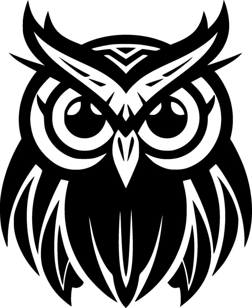 Owl - Minimalist and Flat Logo - illustration vector