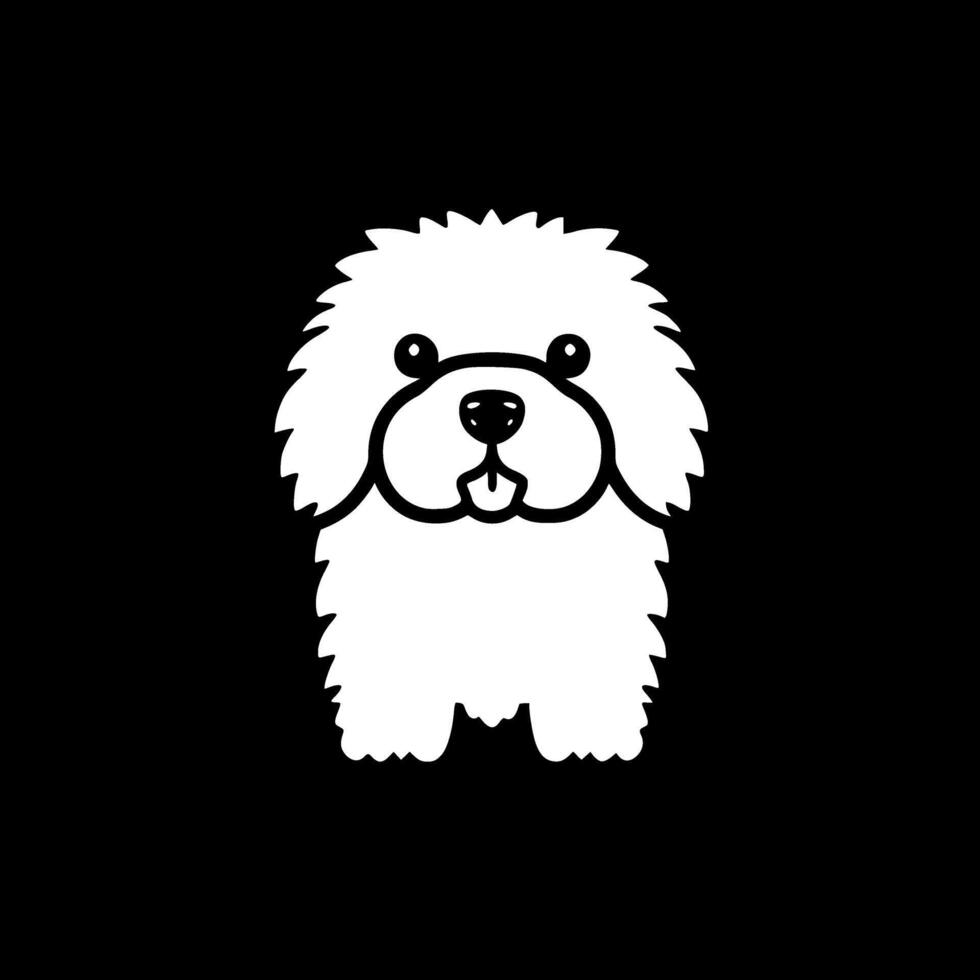 Bichon Frise - Minimalist and Flat Logo - illustration vector