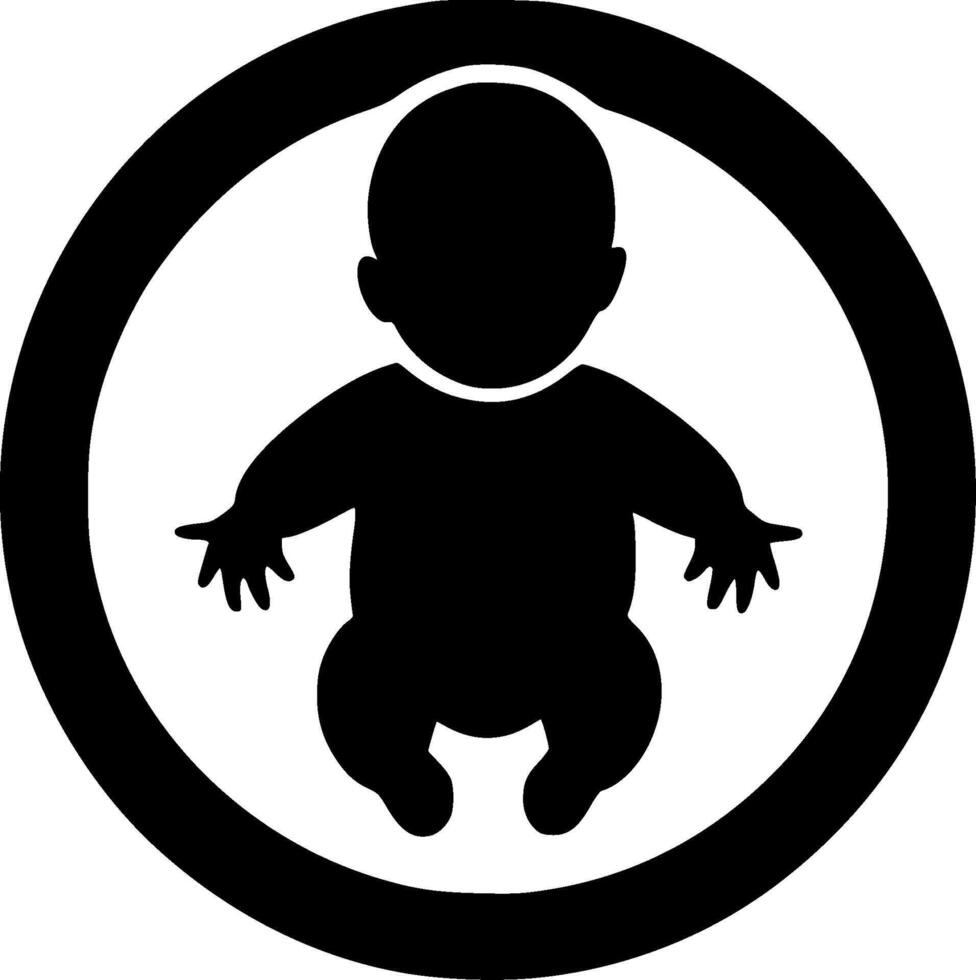 Baby - Minimalist and Flat Logo - illustration vector
