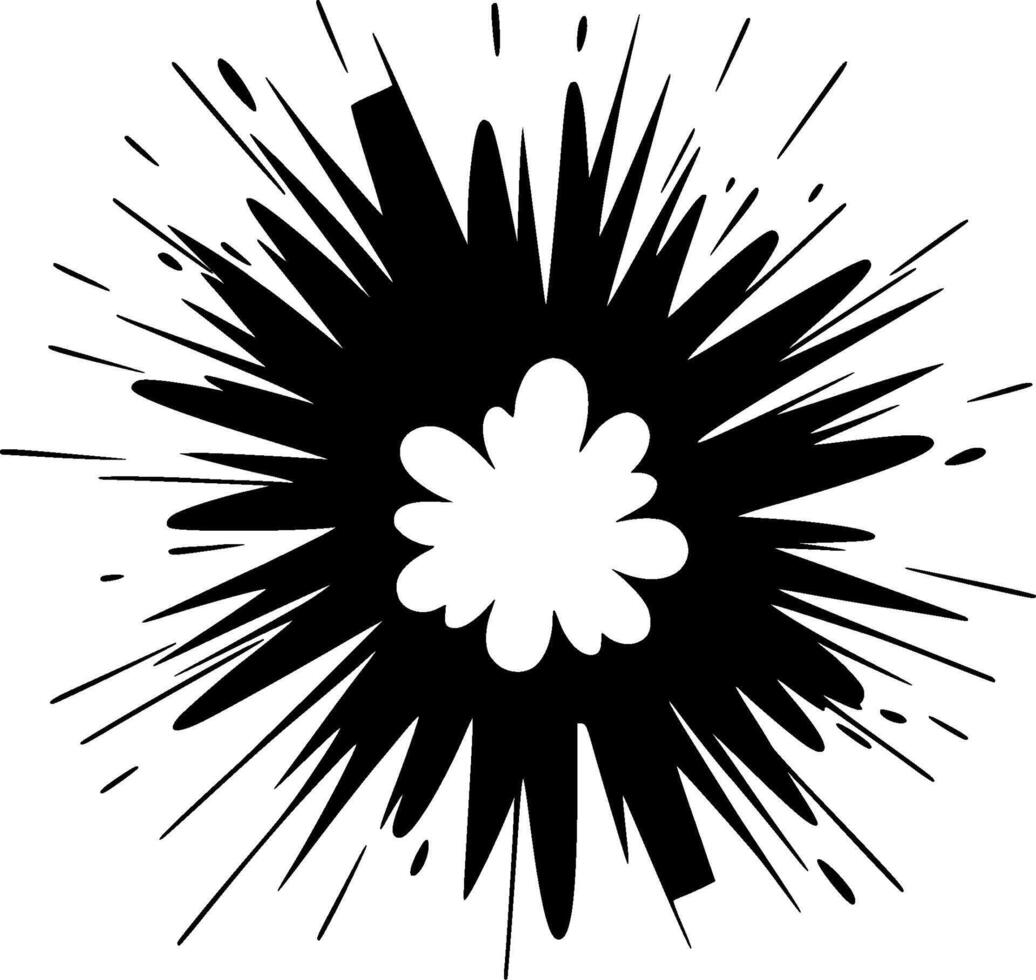 Explosion - Minimalist and Flat Logo - illustration vector