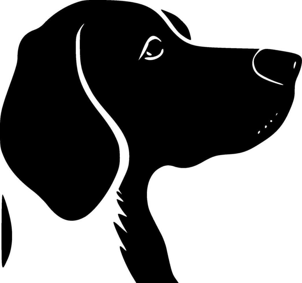 Dog - Black and White Isolated Icon - illustration vector