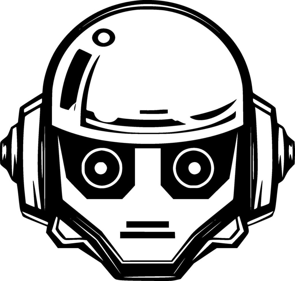Robot - Minimalist and Flat Logo - illustration vector