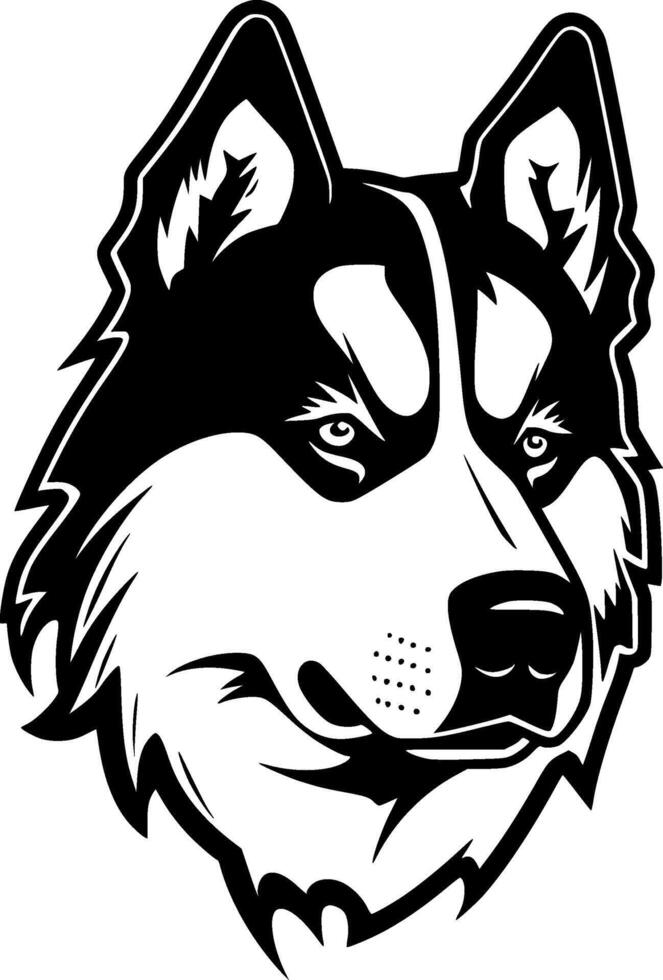 Siberian Husky - High Quality Logo - illustration ideal for T-shirt graphic vector