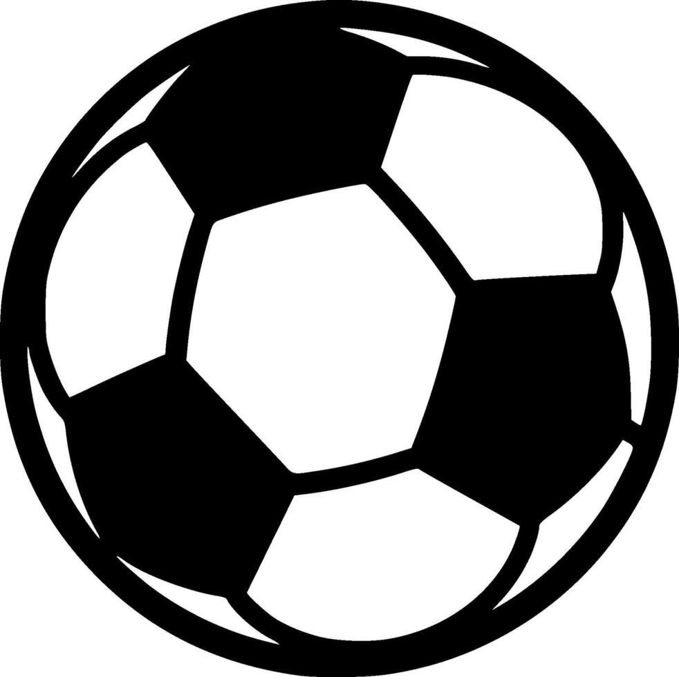 Football, Minimalist and Simple Silhouette - illustration vector