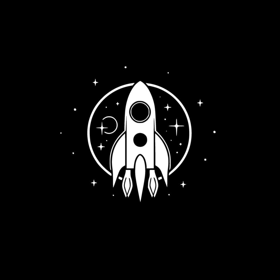 Space, Minimalist and Simple Silhouette - illustration vector