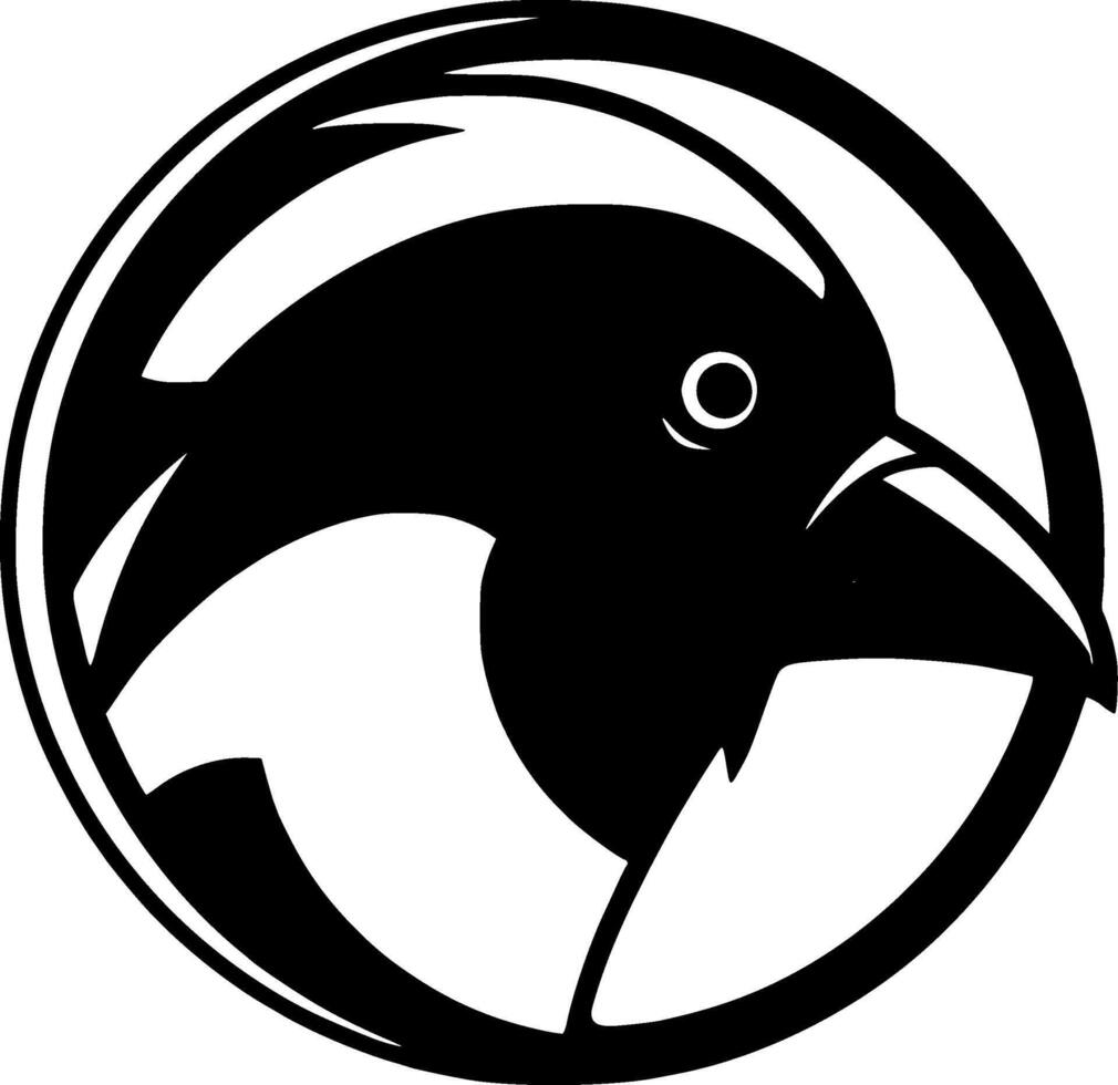Parrot, Black and White illustration vector