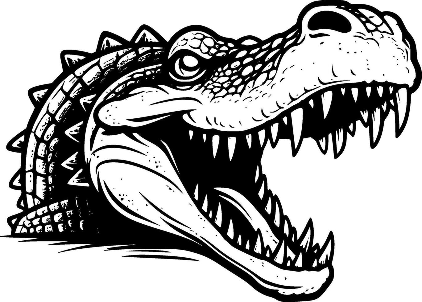 Alligator - High Quality Logo - illustration ideal for T-shirt graphic vector