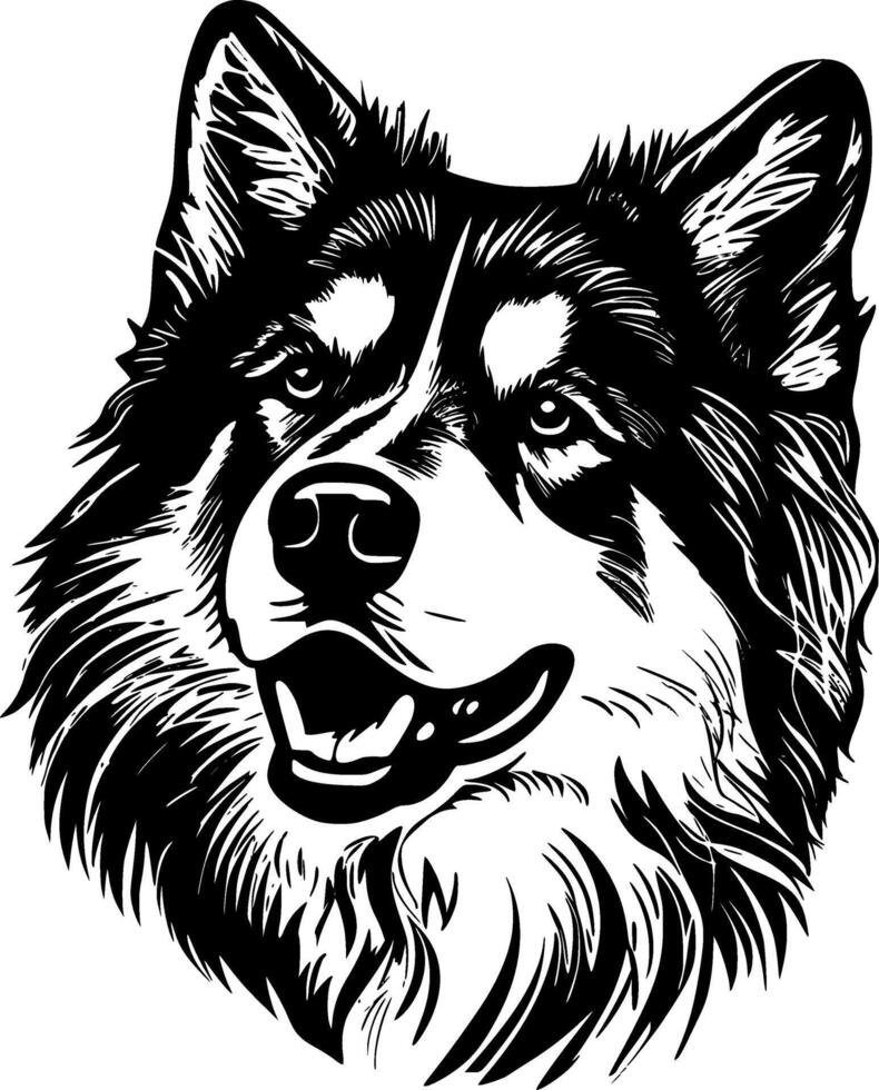Alaskan Malamute - High Quality Logo - illustration ideal for T-shirt graphic vector