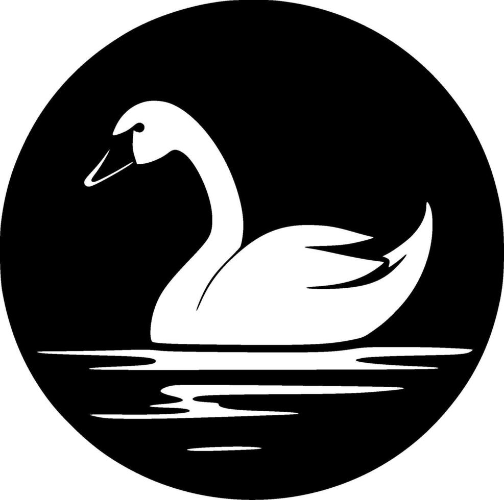 Swan - Minimalist and Flat Logo - illustration vector