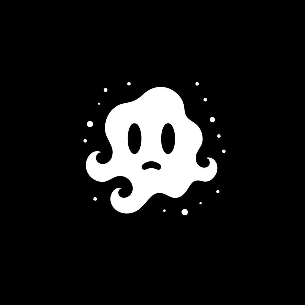 Ghost, Minimalist and Simple Silhouette - illustration vector