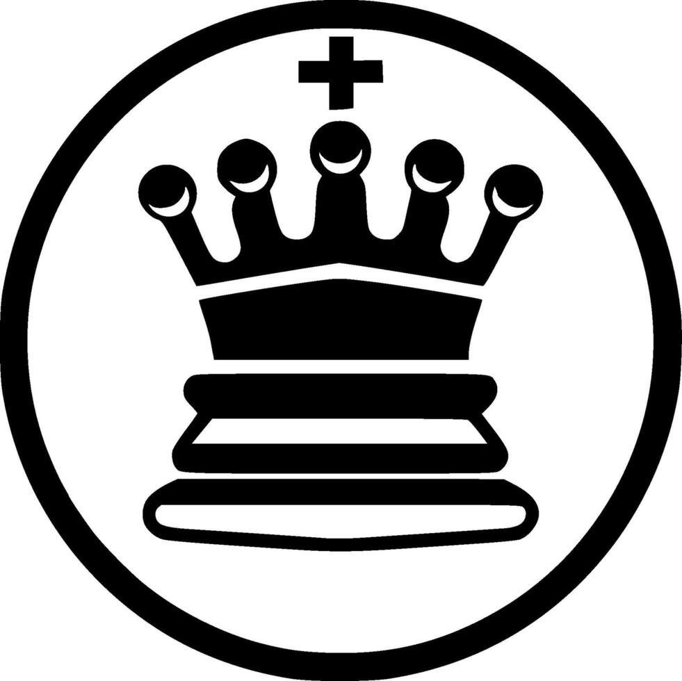 Chess, Minimalist and Simple Silhouette - illustration vector