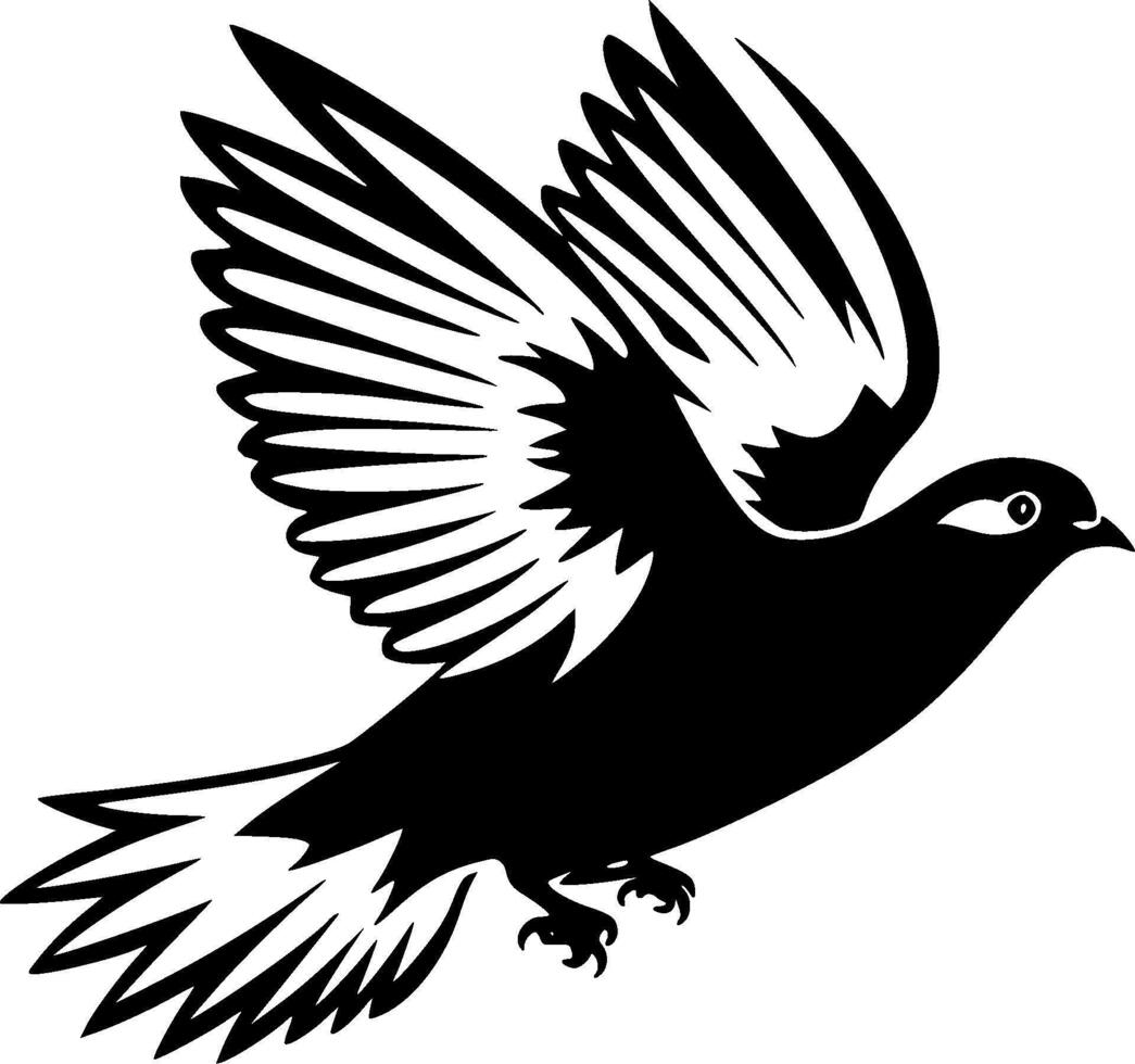 Pigeon - Minimalist and Flat Logo - illustration vector
