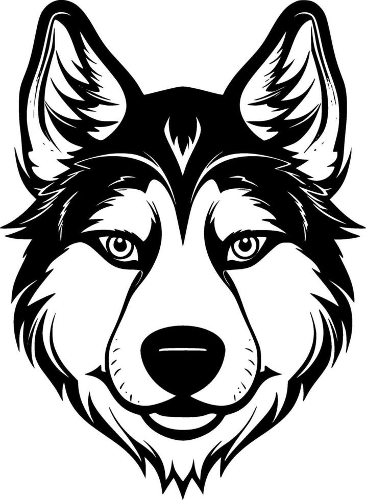 Siberian Husky - High Quality Logo - illustration ideal for T-shirt graphic vector