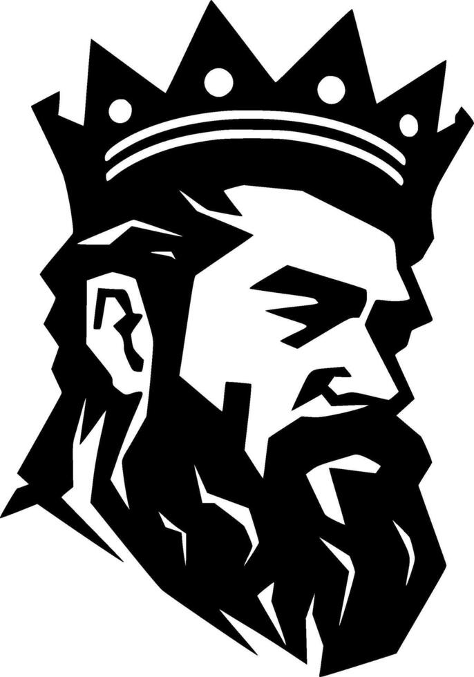 King - Minimalist and Flat Logo - illustration vector