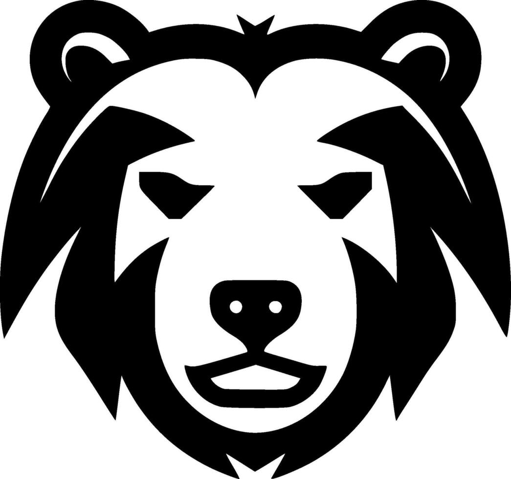 Bear - Minimalist and Flat Logo - illustration vector