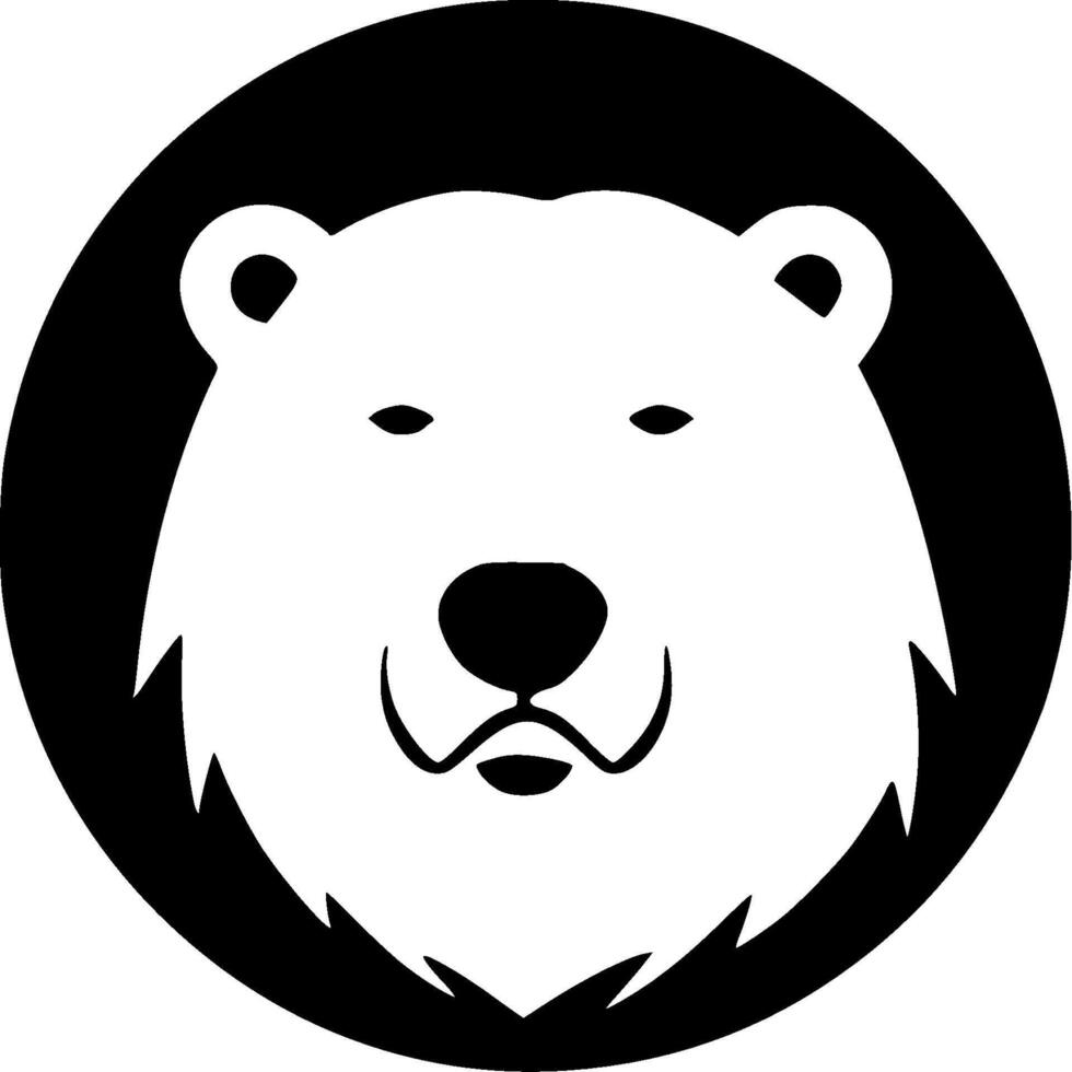 Bear, Minimalist and Simple Silhouette - illustration vector