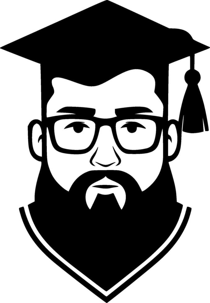 Grad, Black and White illustration vector