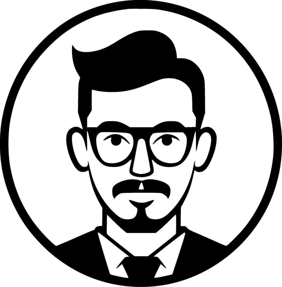 Teacher - Minimalist and Flat Logo - illustration vector