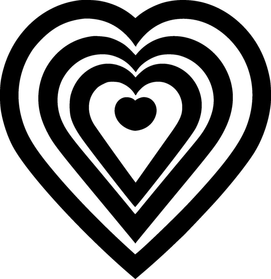 Heart - Minimalist and Flat Logo - illustration vector