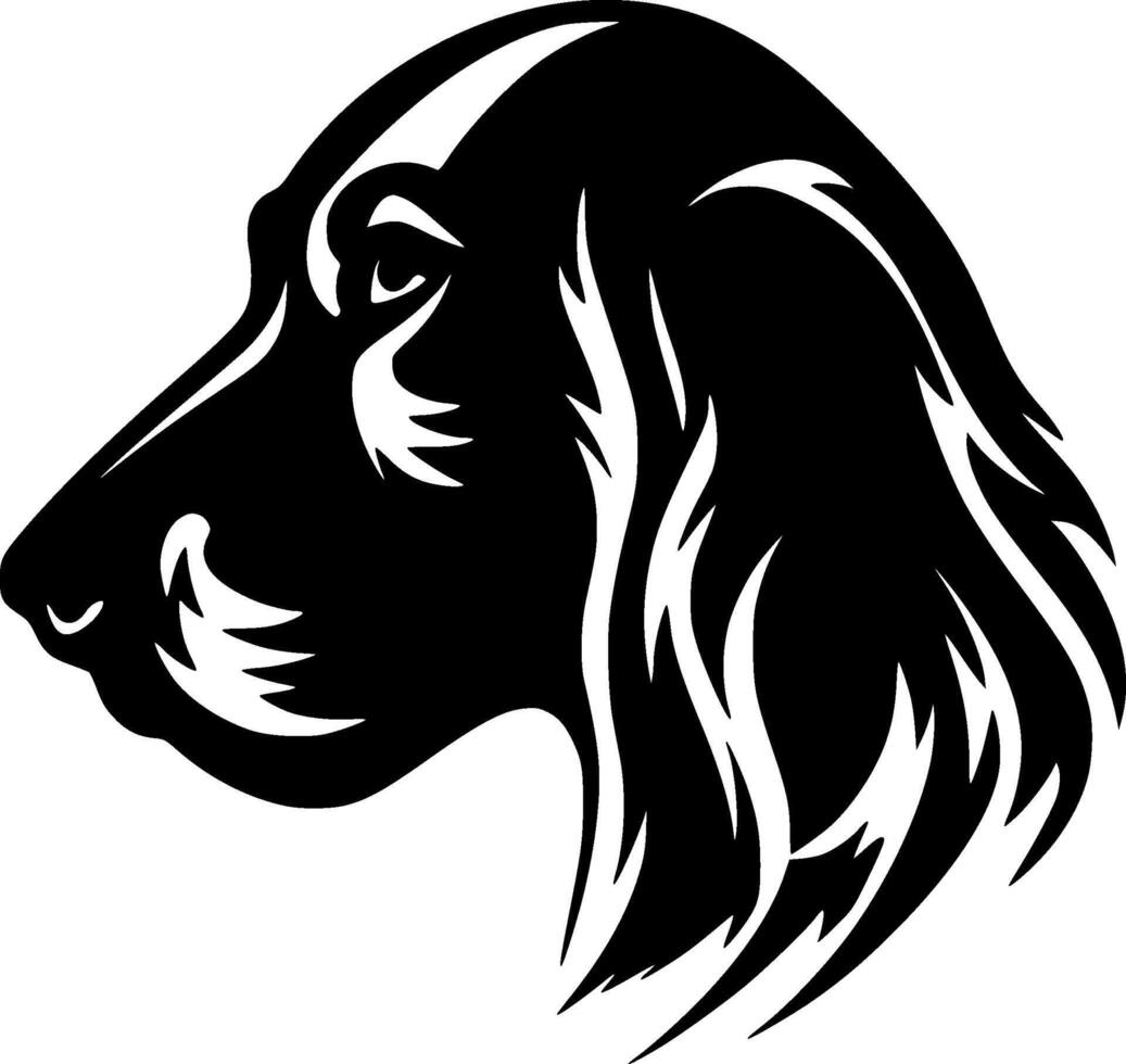 Dog - Black and White Isolated Icon - illustration vector